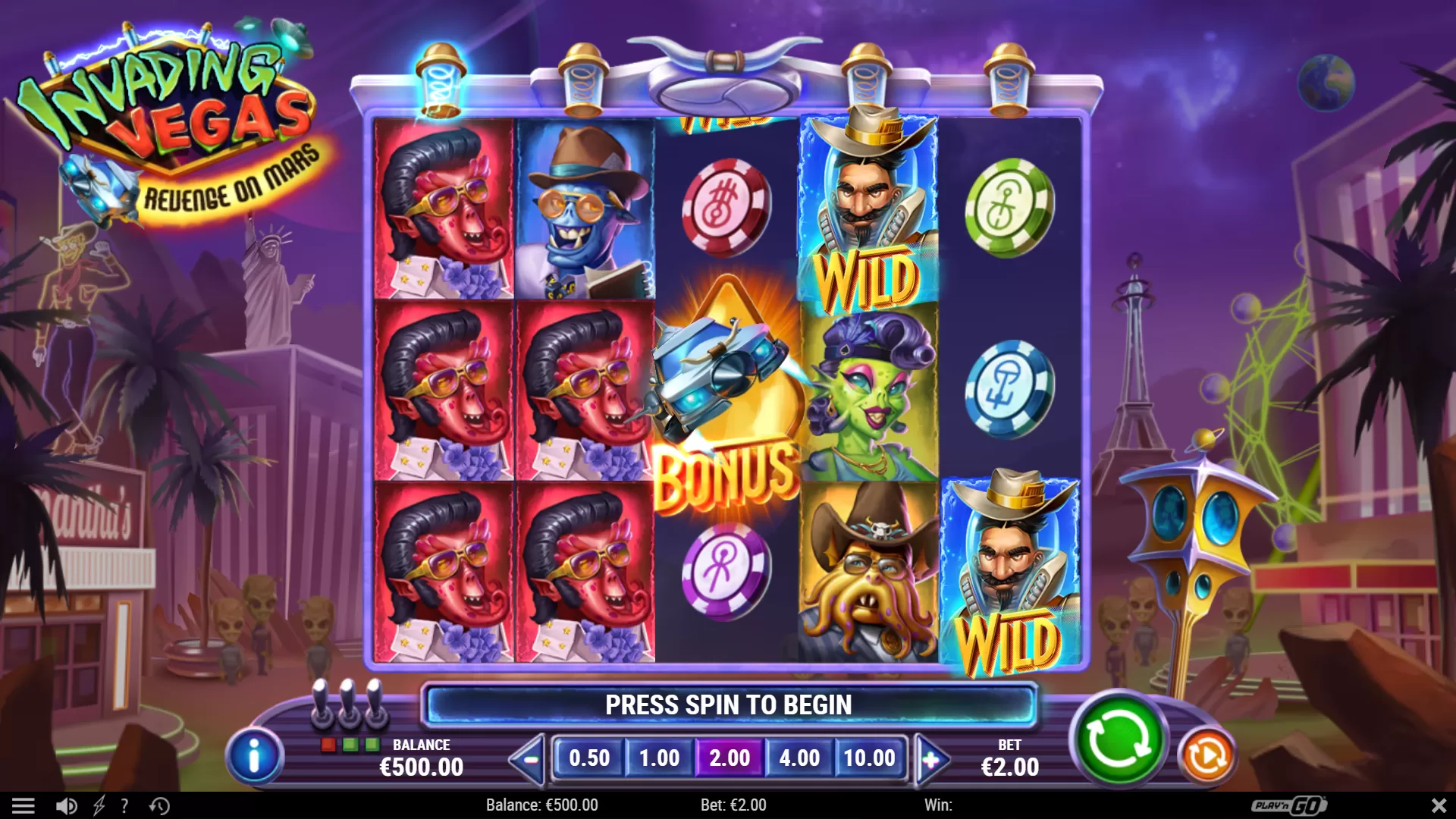 ph333 Invading Vegas Revenge on Mars slot